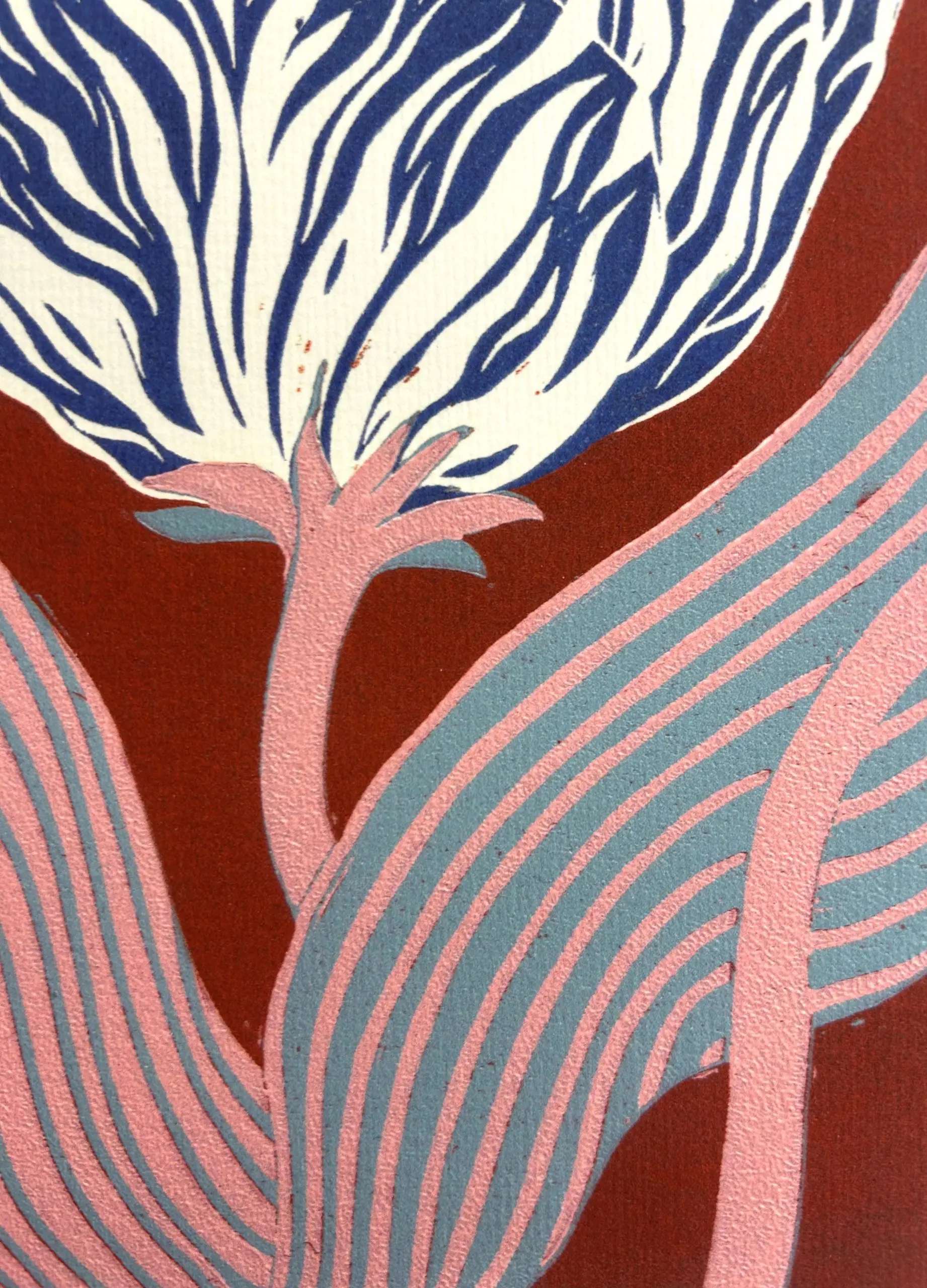 STRIPEY TULIP IN PINK BY GRACE GILLESPIE - Image 3