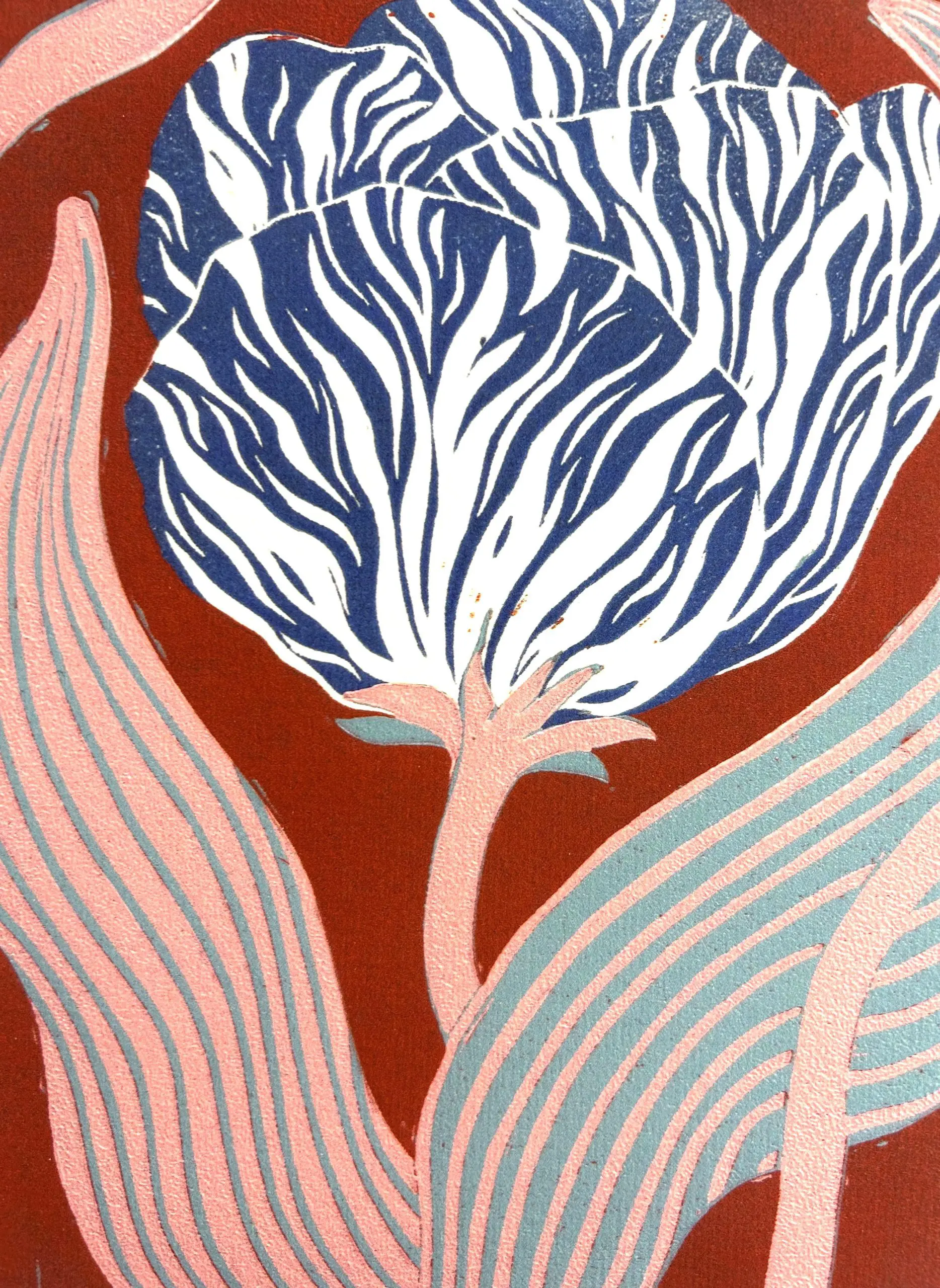 STRIPEY TULIP IN PINK BY GRACE GILLESPIE - Image 2