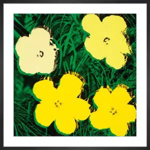 FLOWERS 1964 YELLOW WARHOL MINI PRINT