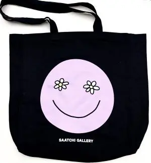 Saatchi Smiley Flower Tote bag