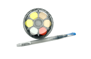 Watercolour Pen Brush and Colours Set