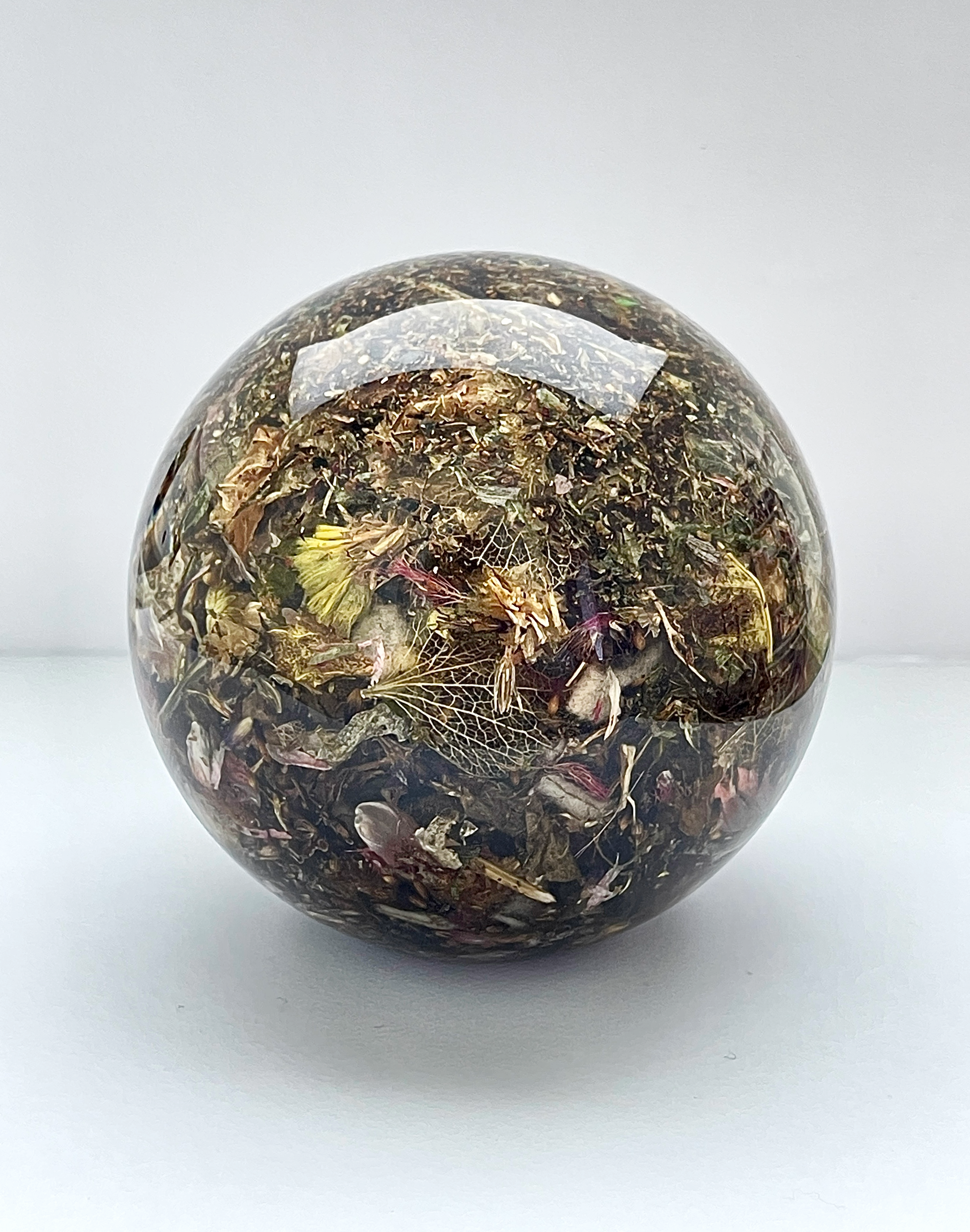 Untitled Botanical Orb (Dust) by Rebecca Louise Law