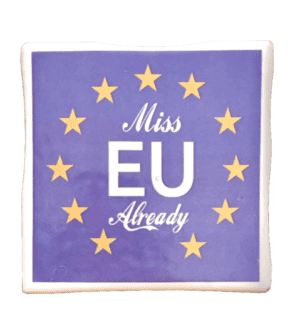 Miss EU Ceramic Tile by Carrie Reichardt