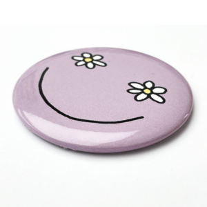 Flower Smiley Mauve Magnet