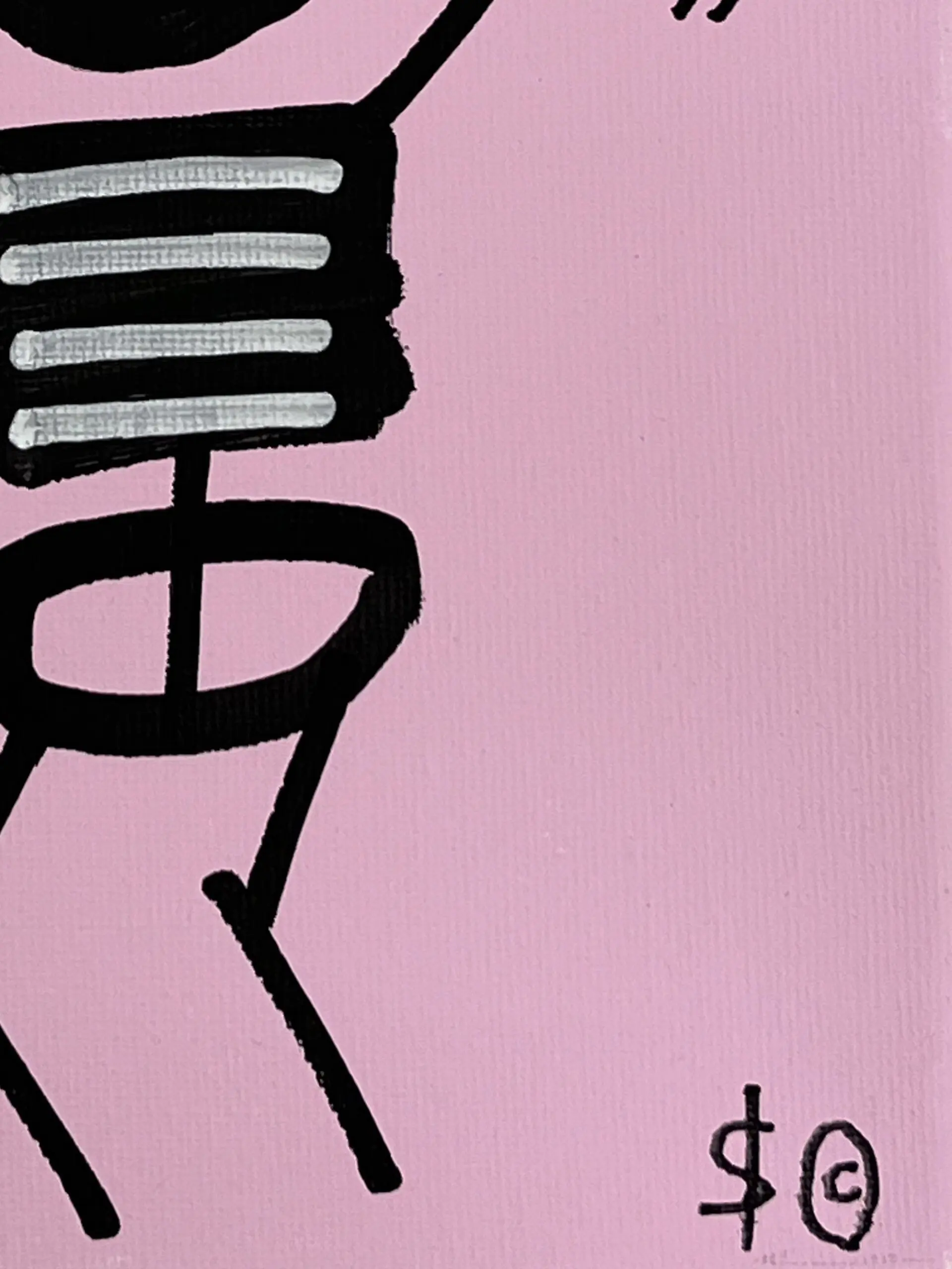 PALE PINK, LEFT SIDE - DANCING SKELETON BY SKELETON CARDBOARD - Image 3