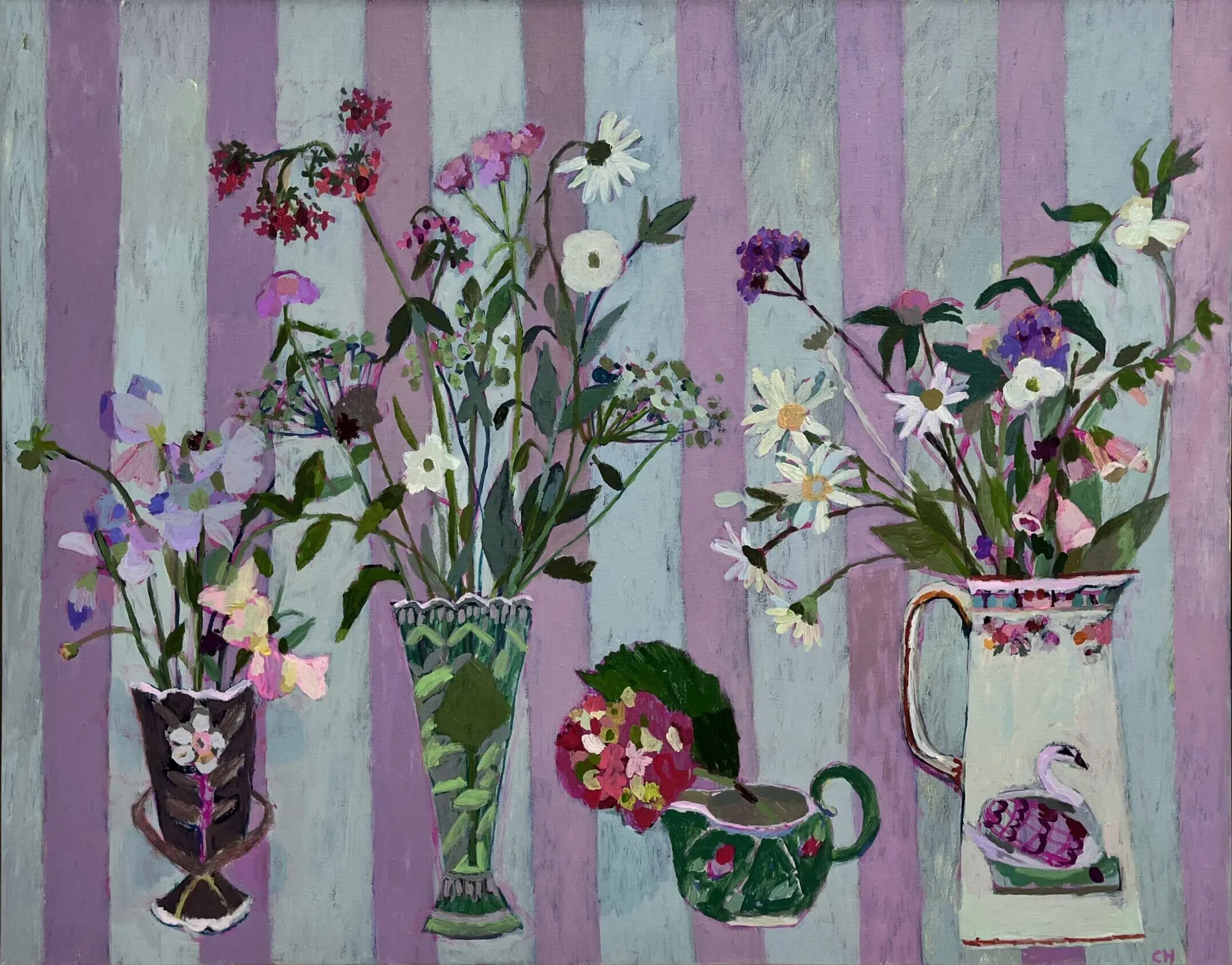 Papered with Flowers and Stripes by Charlotte Hardy - Image 2