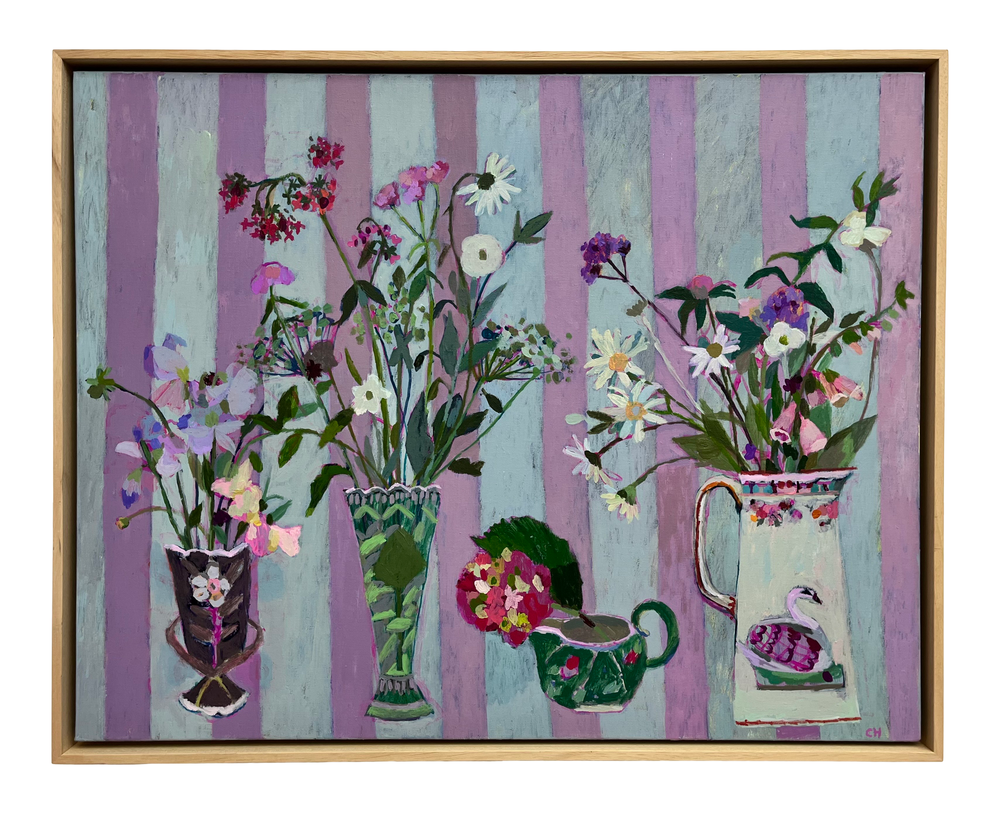 Papered with Flowers and Stripes by Charlotte Hardy