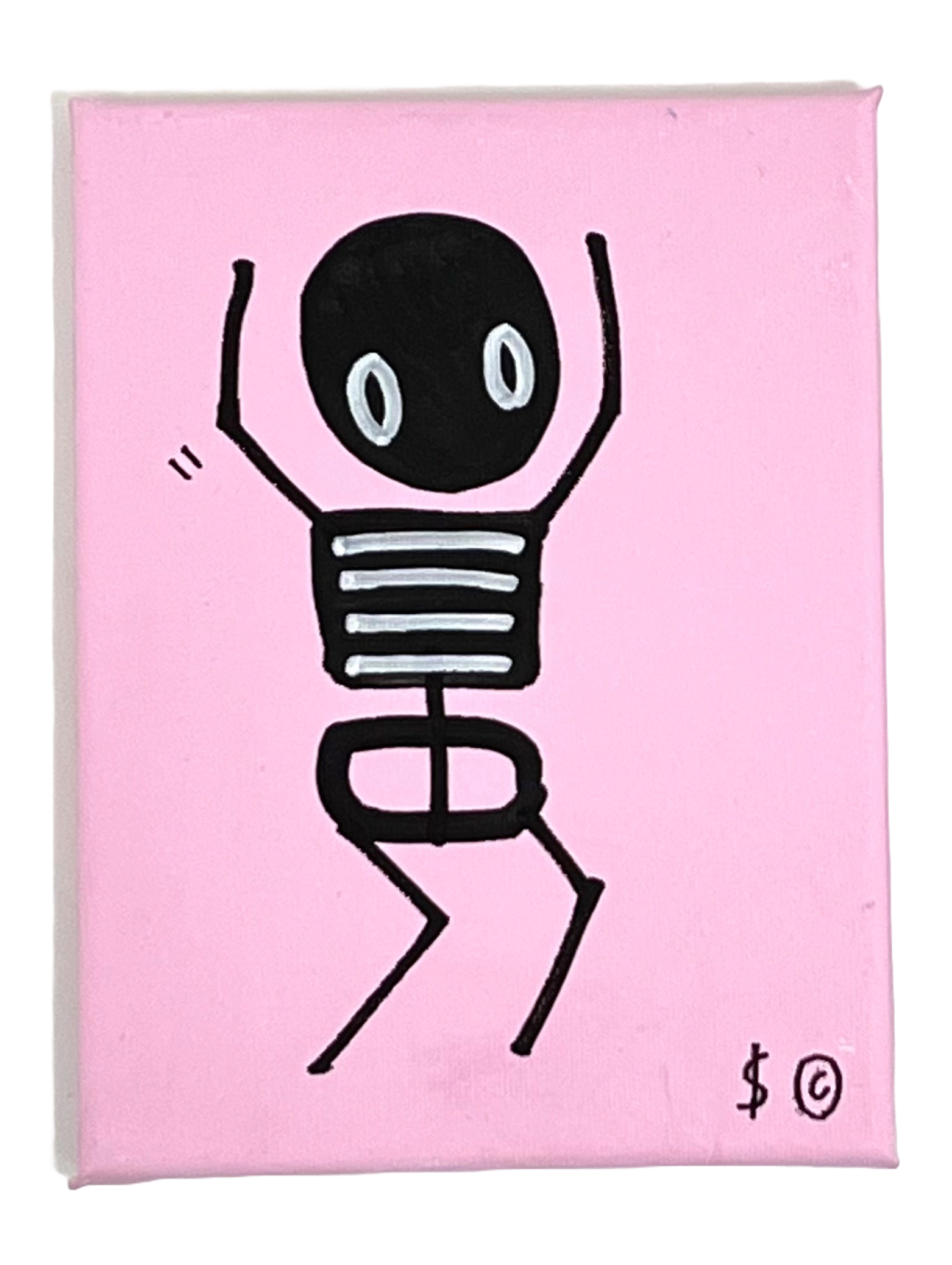 PALE PINK, LEFT SIDE - DANCING SKELETON BY SKELETON CARDBOARD - Image 4