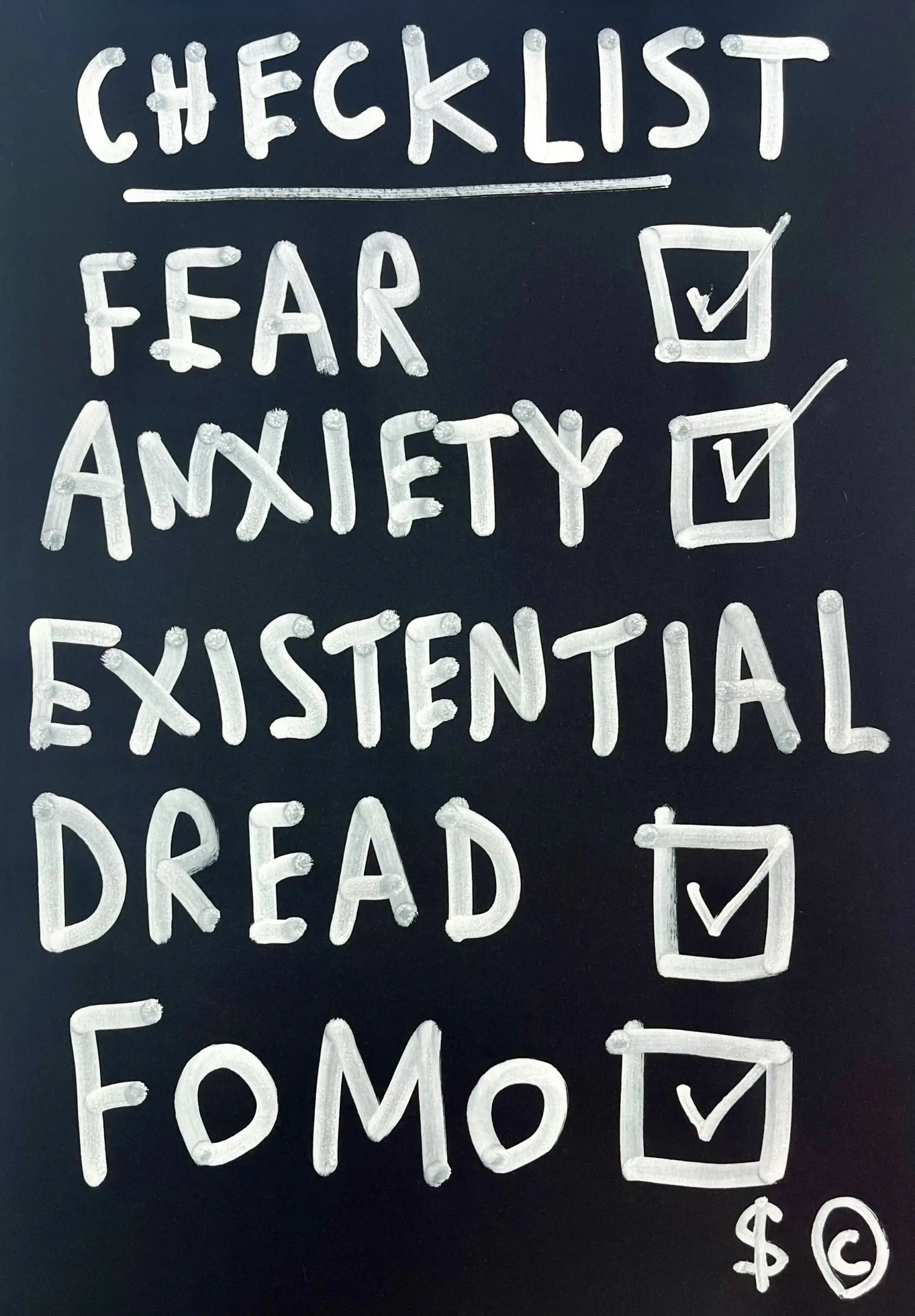 Check list (Fear) by Skeleton Cardboard - Image 2