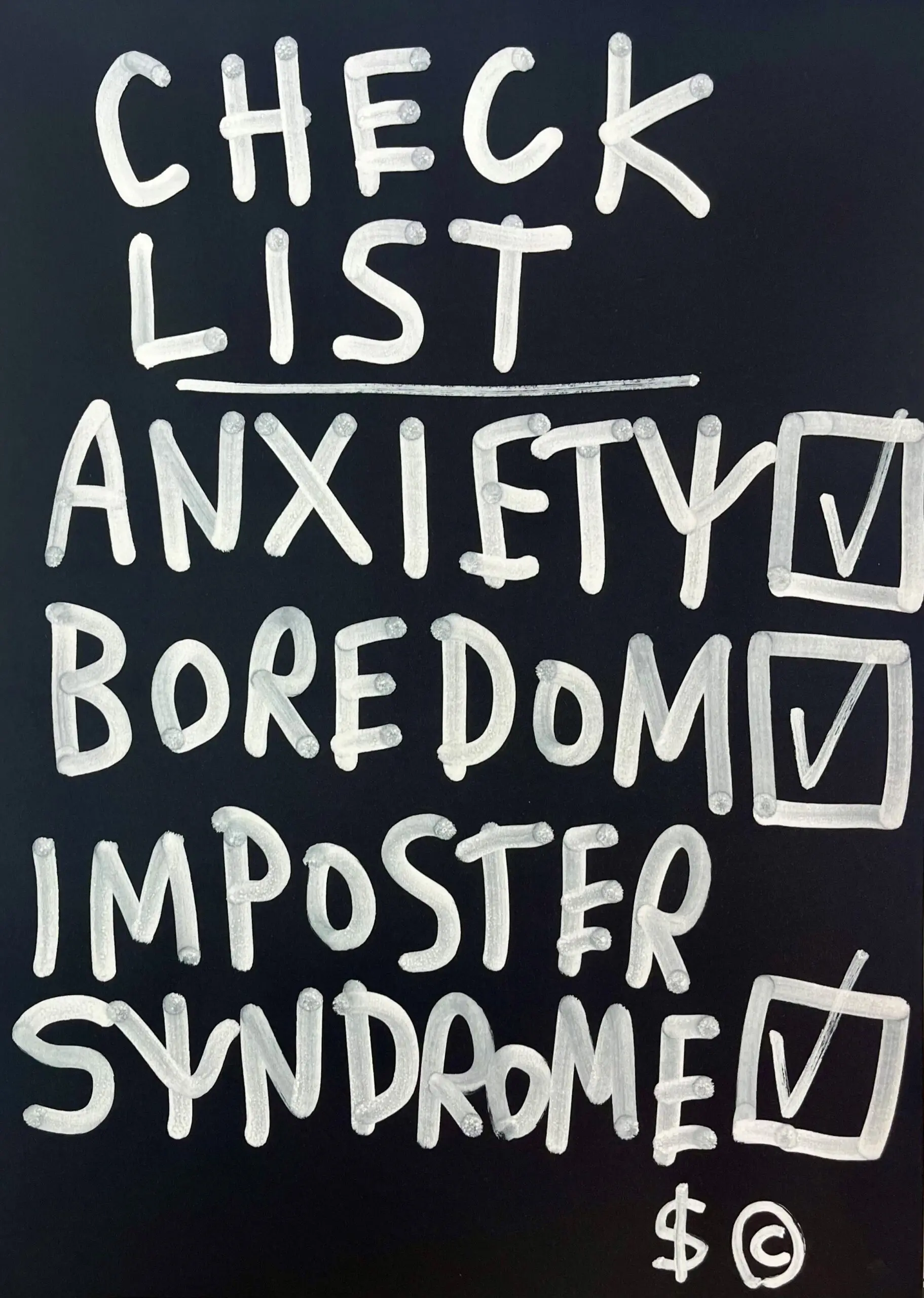 Check list (Anxiety) by Skeleton Cardboard - Image 2