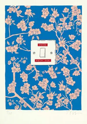 Apple Blossom (Blue and Pink) by Jess Wilson