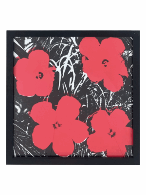 (4 Red) Framed Flowers 1964 By Andy Warhol