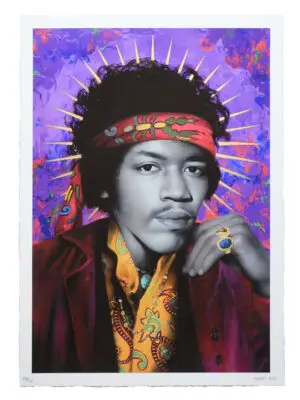 Jimi (Hand Finished Print) by ZABOU