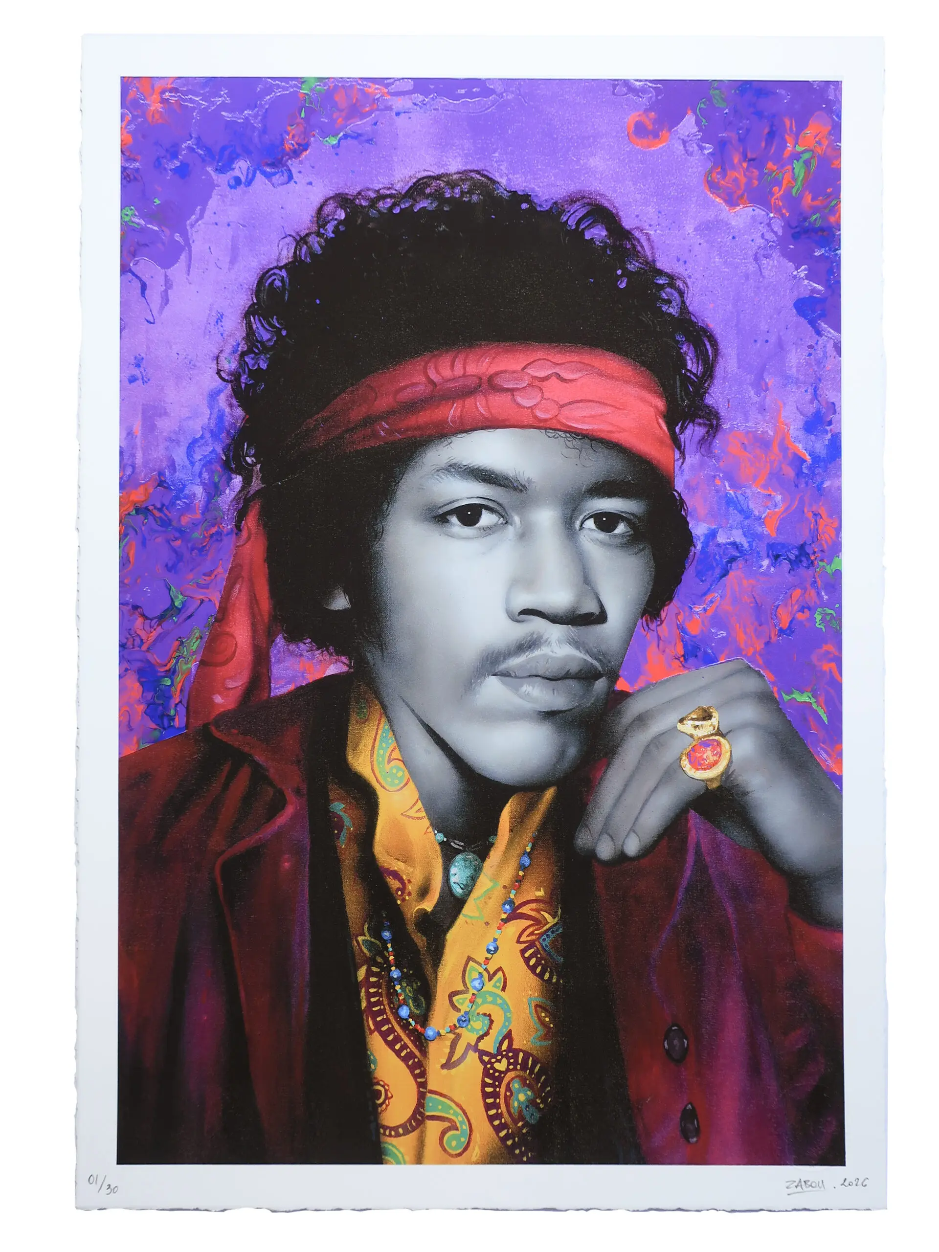 Jimi (Print) by ZABOU