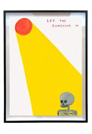 Let The Sunshine In by David Shrigley (Framed)