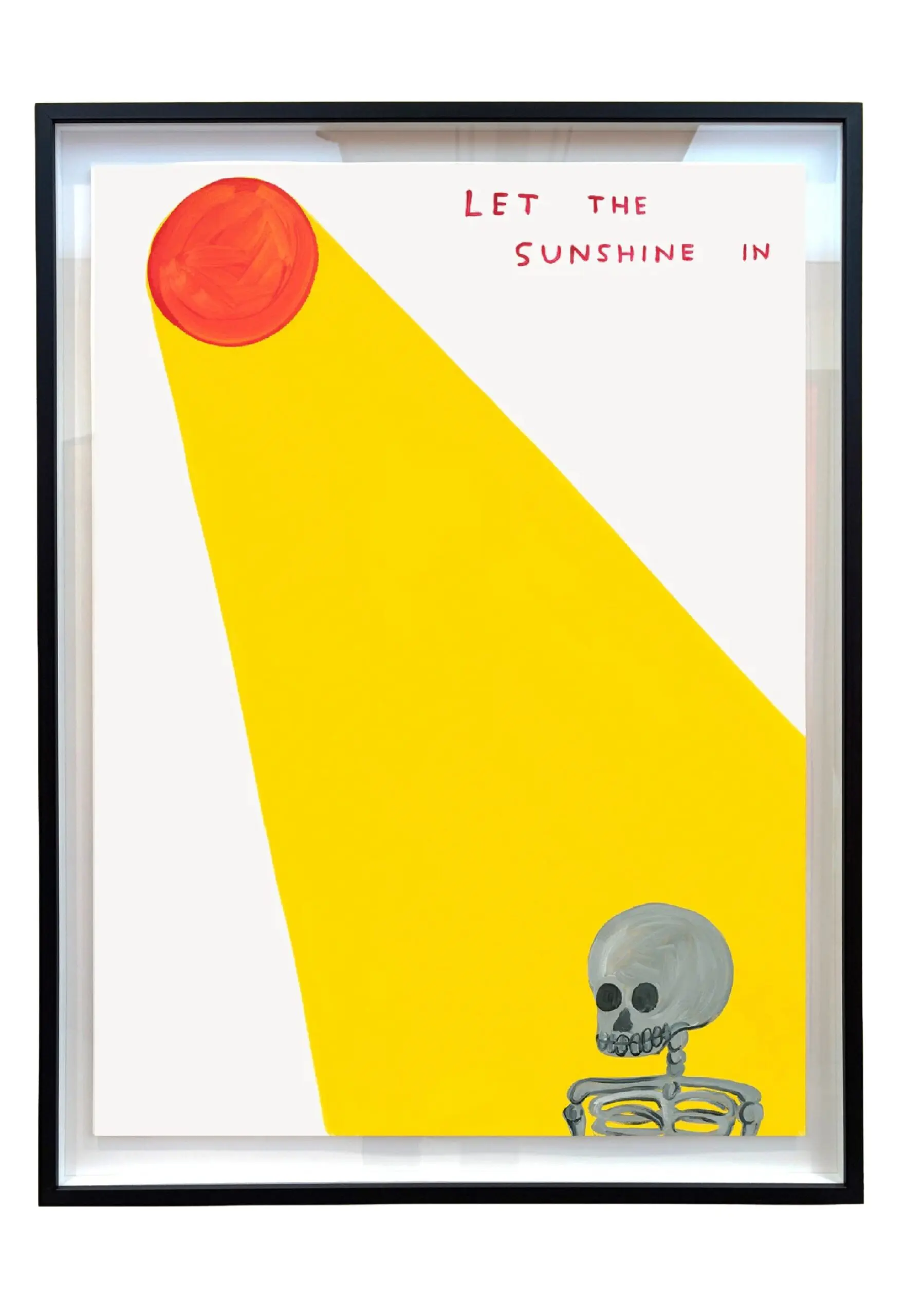 Let The Sunshine In by David Shrigley (Framed)