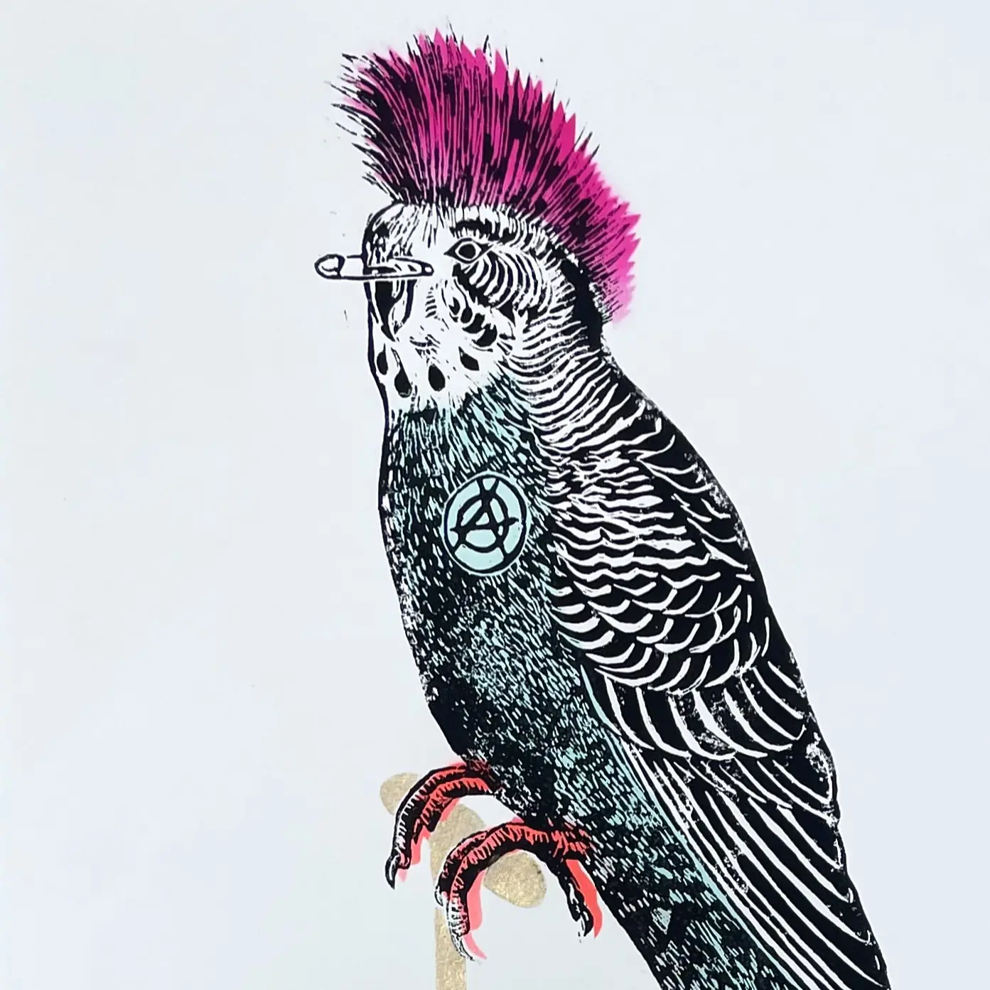 Buzz The Punk Budgie by Rugman - Image 3