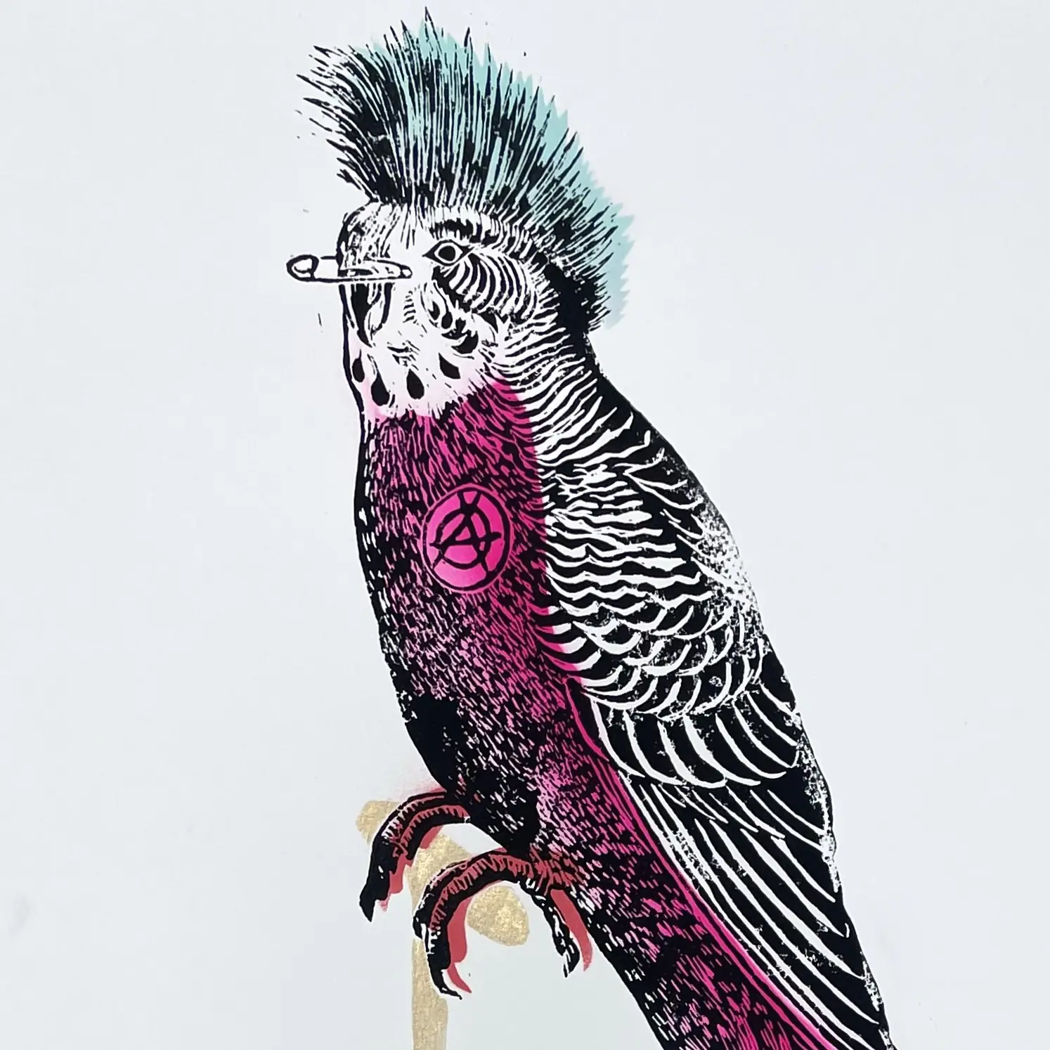 Buzz The Punk Budgie by Rugman - Image 2