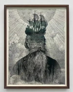 Lunar Seas (Framed) by Dan Hillier