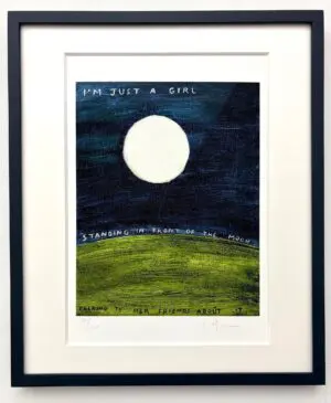 Notting Hill x The Moon (Framed) by Lucy Mahon