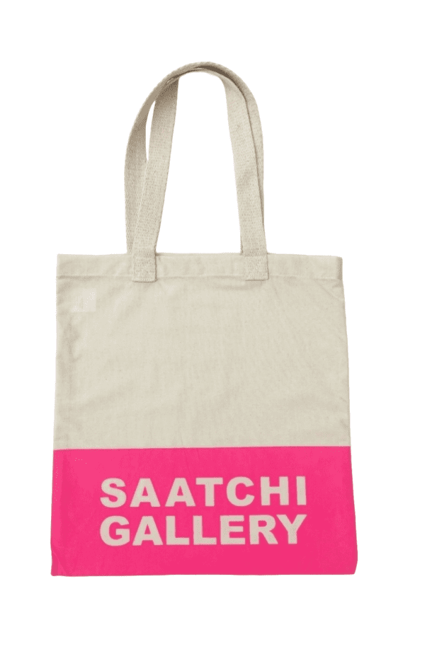 Cream and Pink Saatchi Gallery Bag