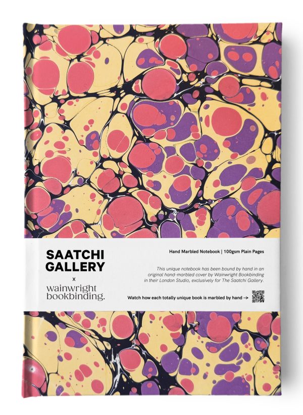 Hand Marbled Lined Notebook No.9 - SG x Wainright