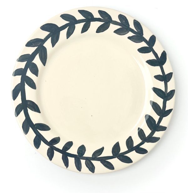 Black Wreath Plate by Harry Jones