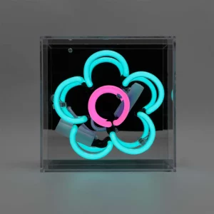 Blue Daisy Mini Neon Sign by Locomocean
