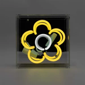 Yellow Daisy Mini Neon Sign by Locomocean