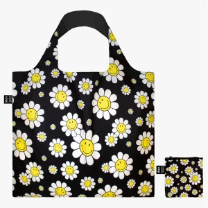 LOQI Smiley Flowers Black