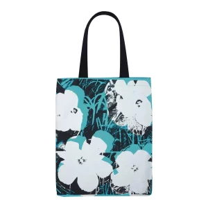 Andy Warhol Blue Poppies Tote Bag
