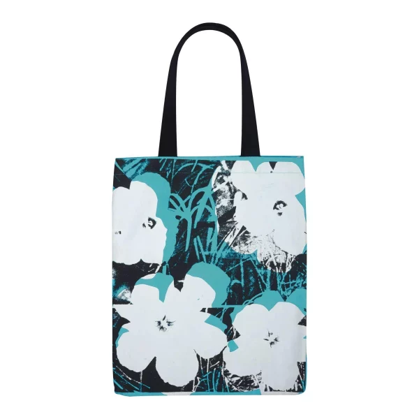 Andy Warhol Blue Poppies Tote Bag