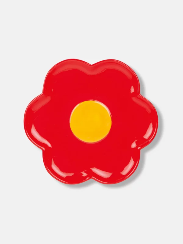 Daisy Plate in Red