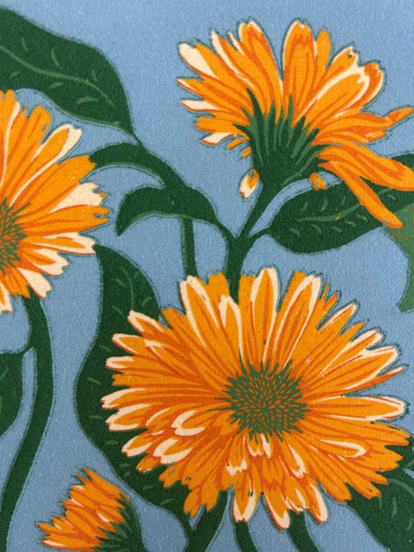 Marigolds on Blue by Grace Gillespie - Image 3