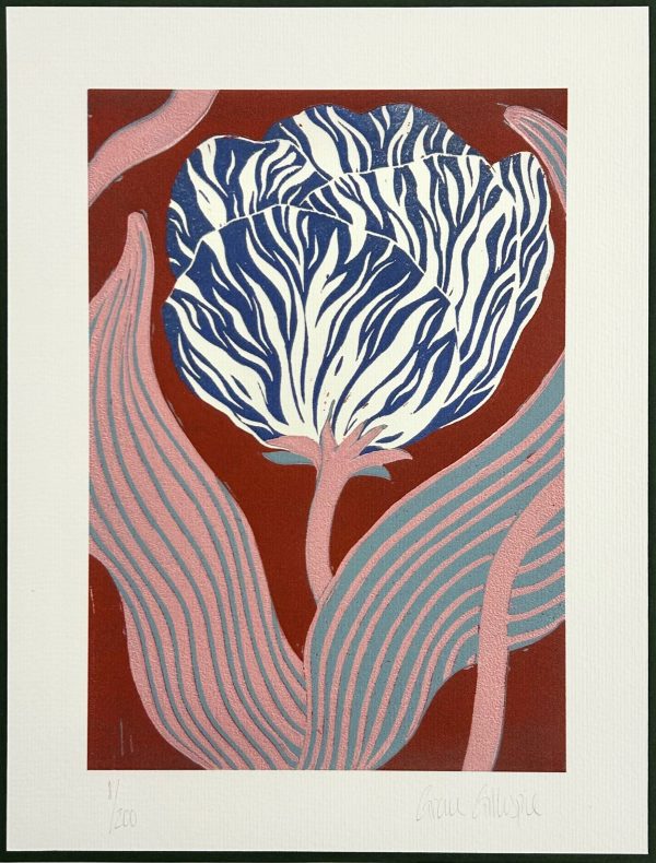 Stripey Tulip (Pink) by Grace Gillespie