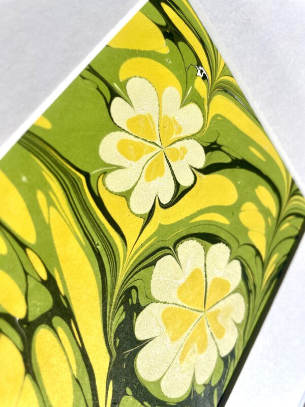 Primrose Hand-Marbled Artwork by Charlotte Wainwright - Image 3