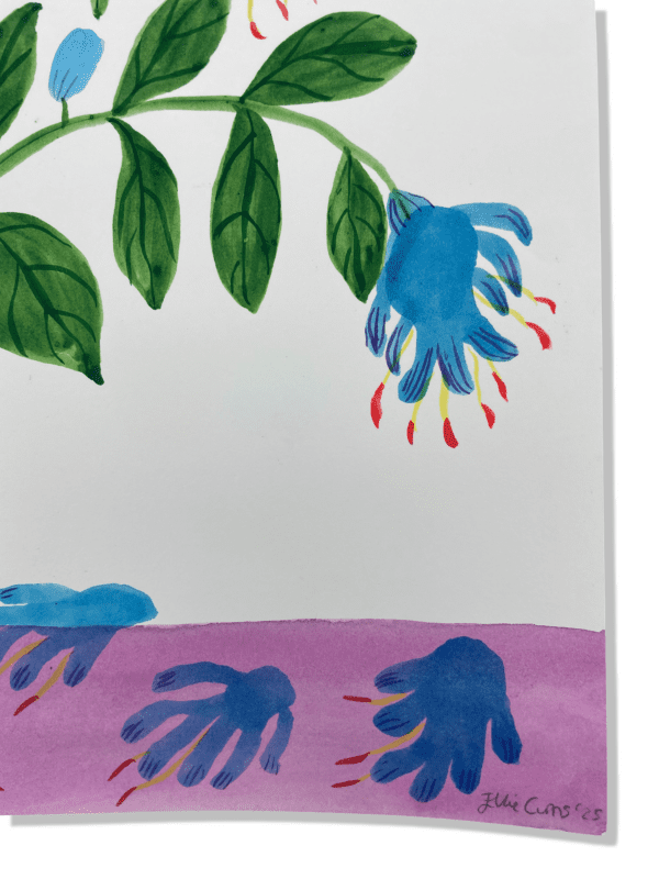 Blue Catglove Flower by Ellie Curtis - Image 3