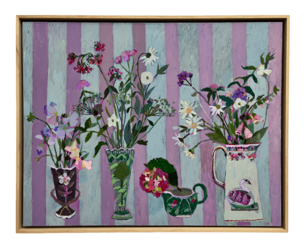 Papered with Flowers and Stripes by Charlotte Hardy